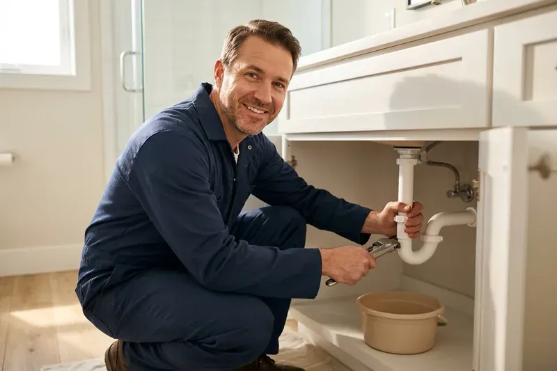 Sink Repair repair technician at work