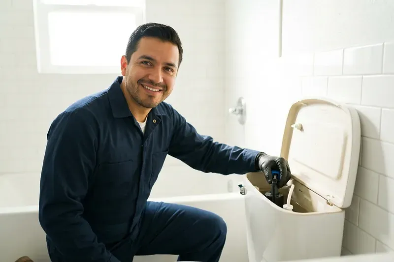 Toilet Repair repair technician at work